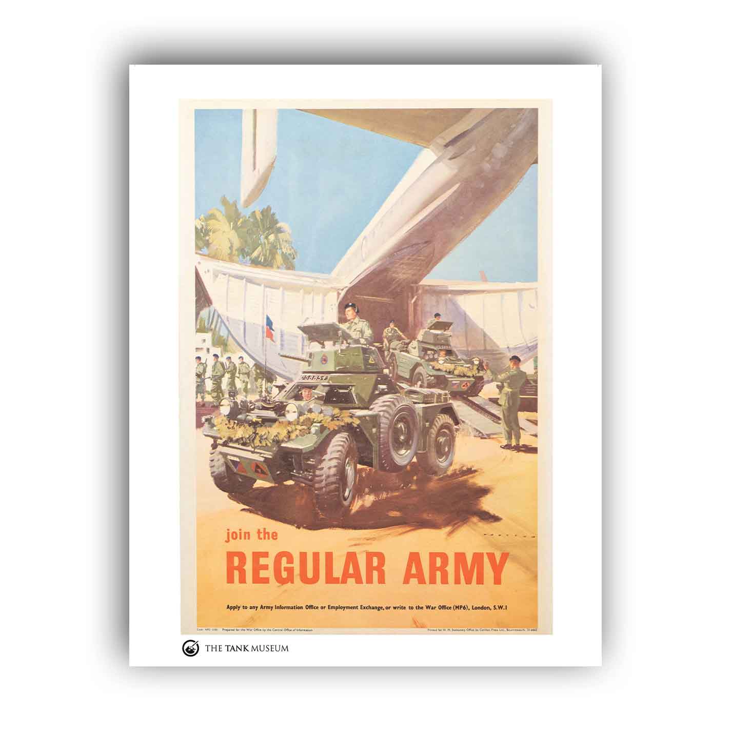 Art Print: Vintage Poster Join the Regular Army