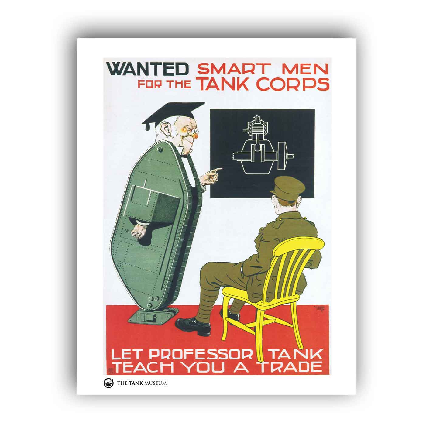 Art Print: Vintage Poster Wanted Smart Men
