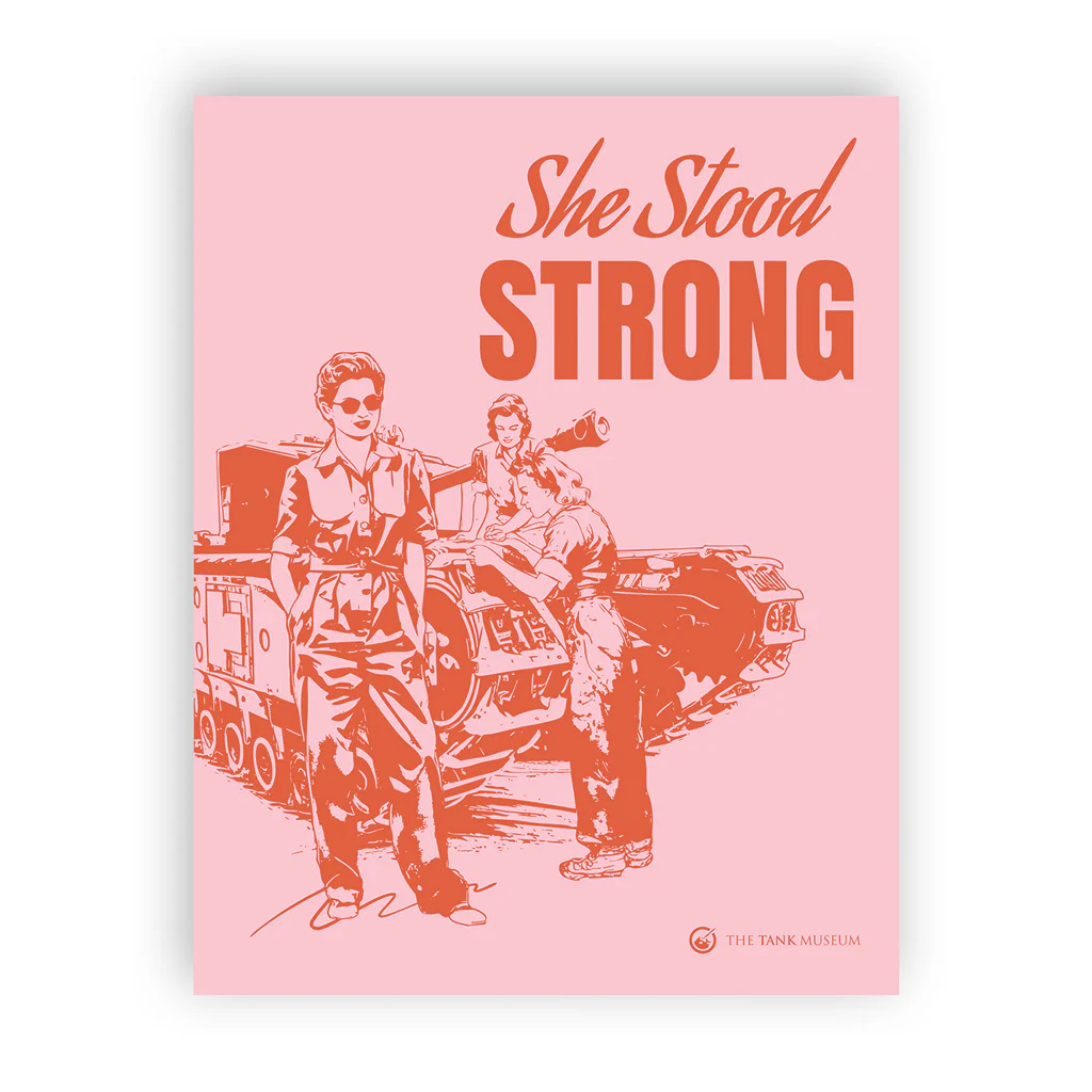 Art Print: Women in Warfare 'She Stood Strong' ATS Pink - Image 2