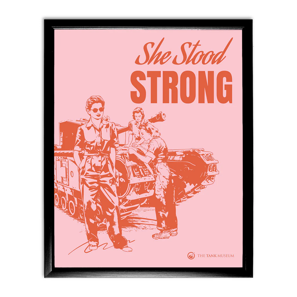 Art Print: Women in Warfare 'She Stood Strong' ATS Pink - Image 3