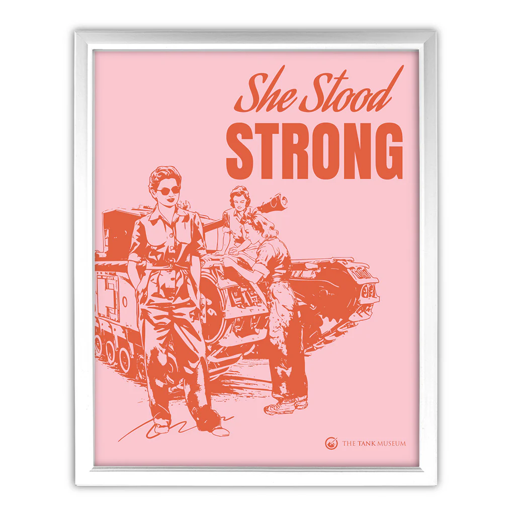 Art Print: Women in Warfare 'She Stood Strong' ATS Pink - Image 4