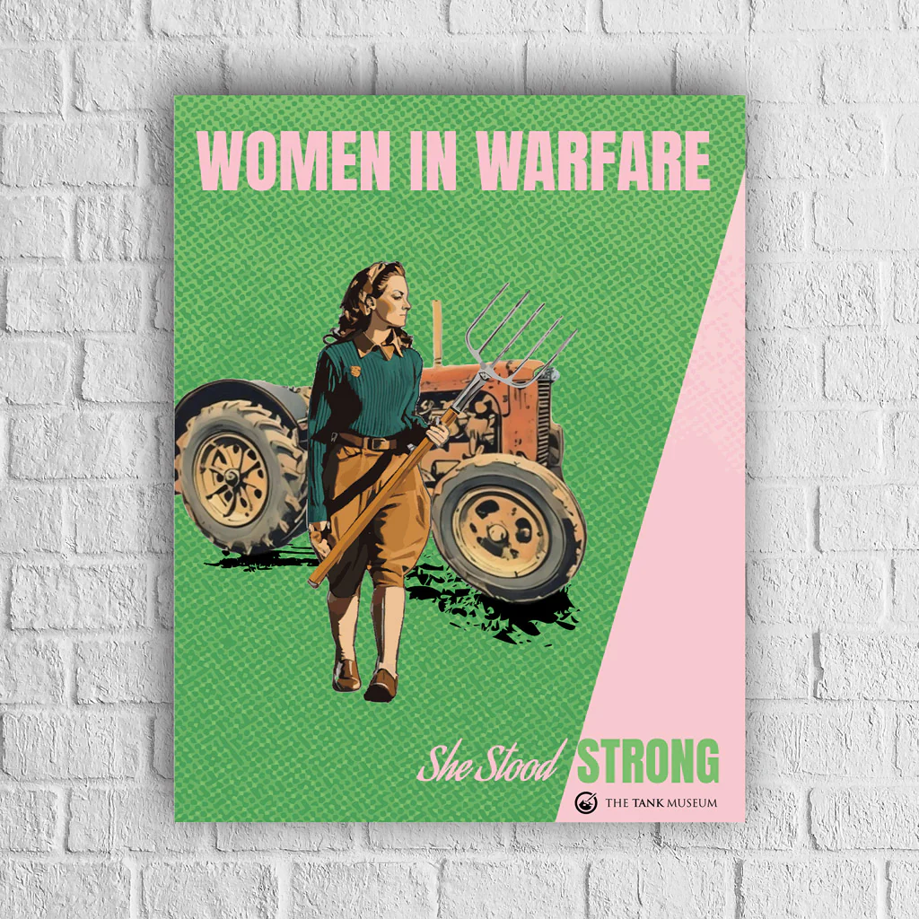 Art Print: Women in Warfare 'She Stood Strong' Land Army