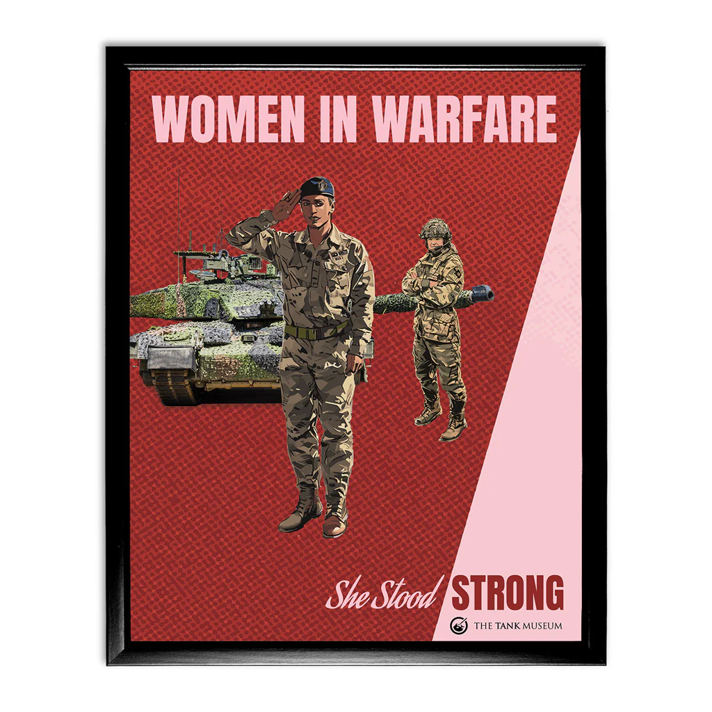 Art Print: Women in Warfare 'She Stood Strong' Royal Armoured Corps (RAC) - Image 2
