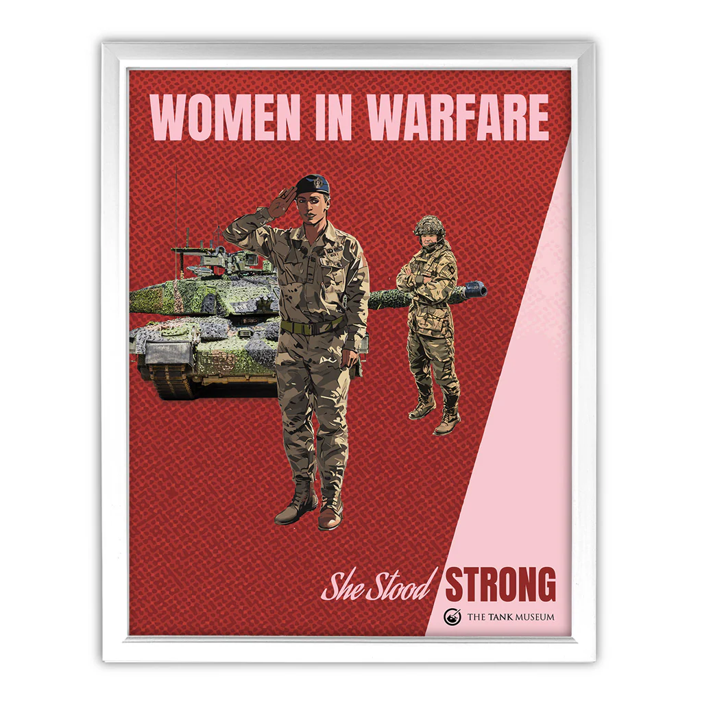 Art Print: Women in Warfare 'She Stood Strong' Royal Armoured Corps (RAC) - Image 3