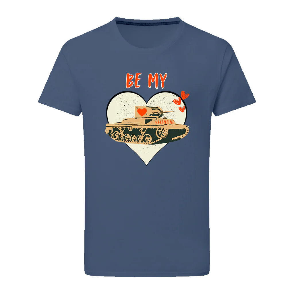 Be My Valentine Tank Heart T-Shirt - Image 5