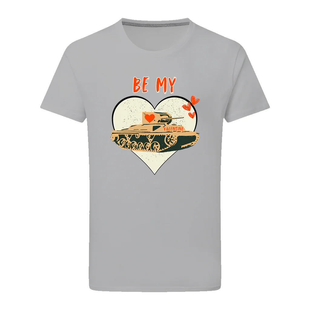 Be My Valentine Tank Heart T-Shirt - Image 6