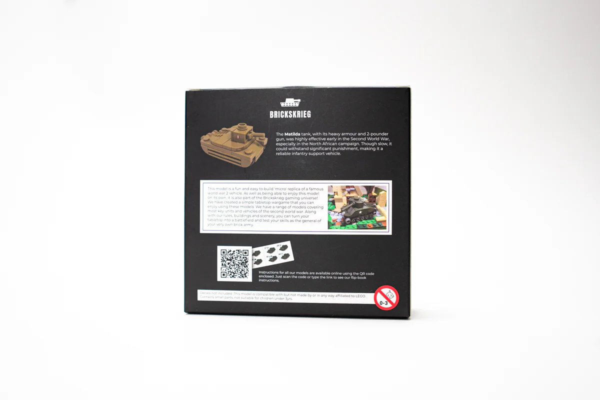 Brickskrieg 1/100 Scale Matilda II Tank - Image 2