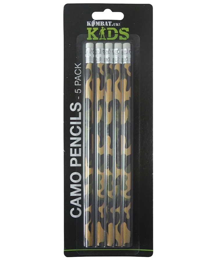 Camo Pencils – Pack of 5 - Image 2