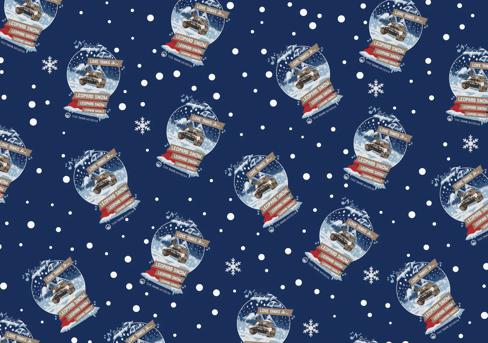 Christmas Tank Museum Wrapping Paper - Two sheet pack - Image 3