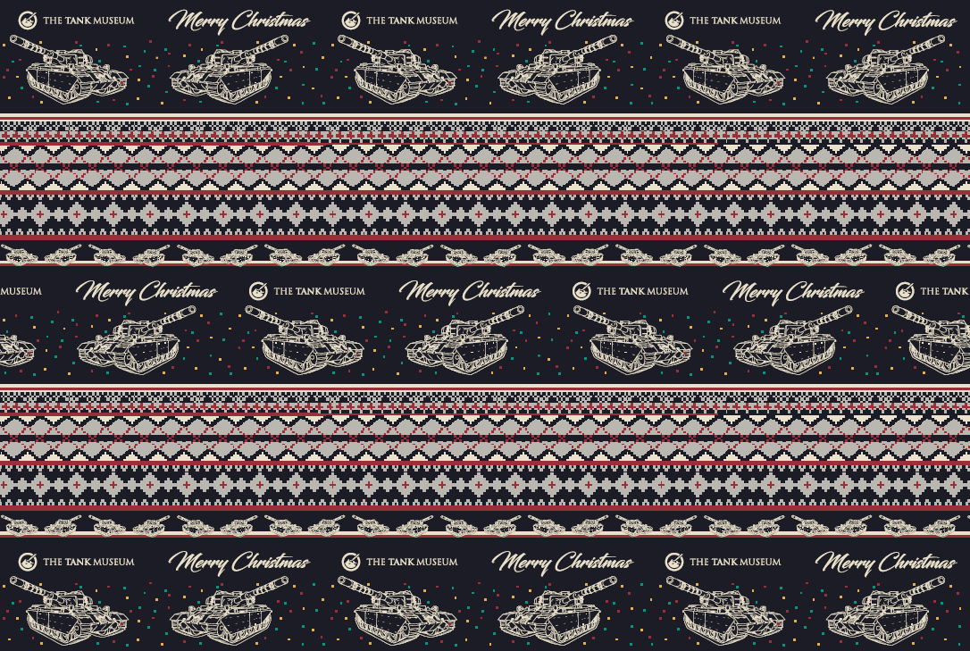 Christmas Tank Museum Wrapping Paper - Two sheet pack - Image 4
