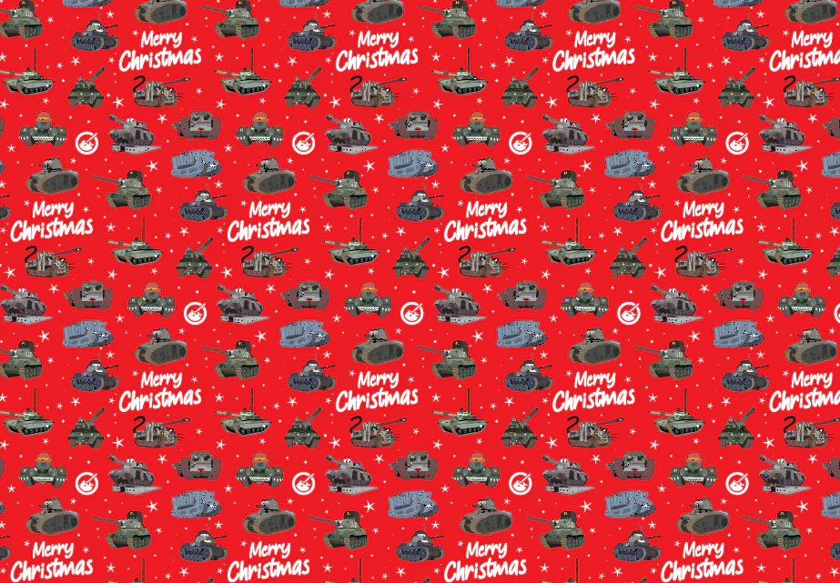 Christmas Tank Museum Wrapping Paper - Two sheet pack - Image 5