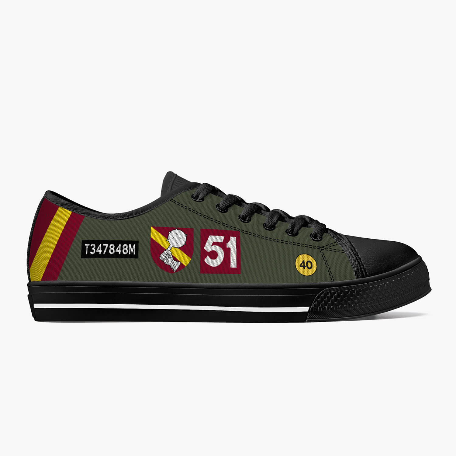 Churchill Low Top Canvas Trainer - Image 6
