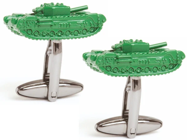 Churchill Tank Cufflinks - Image 3