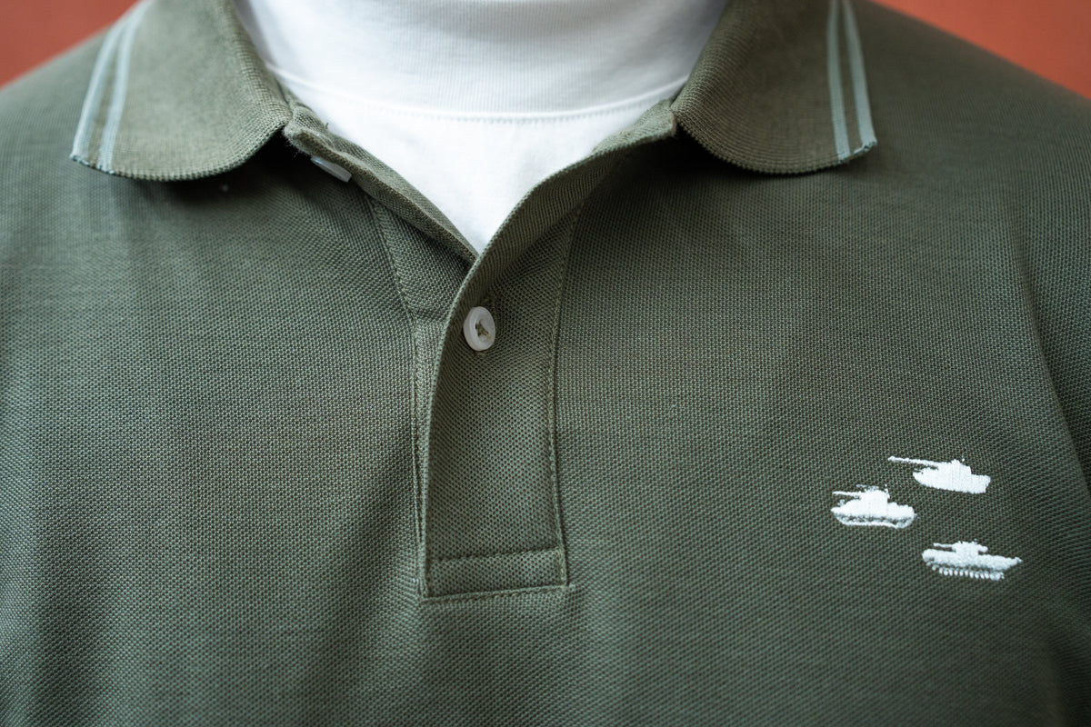 Classic Embroidered Tanks Polo Shirt - Image 3