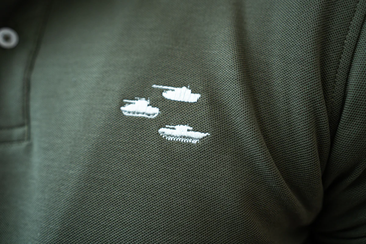 Classic Embroidered Tanks Polo Shirt - Image 6