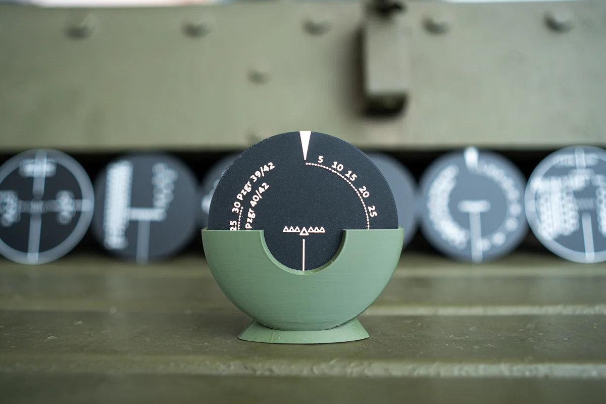 Coaster Set: WWII Tank Graticules - Image 2