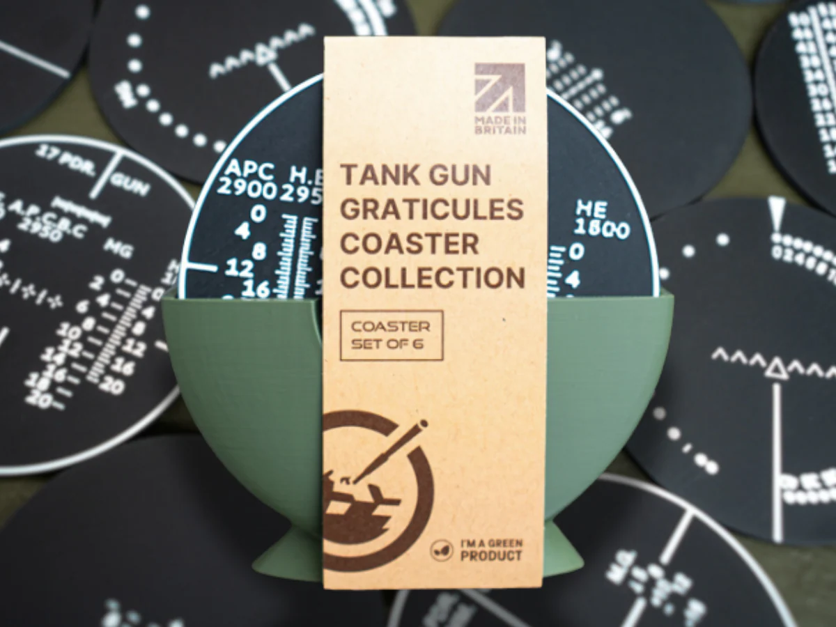 Coaster Set: WWII Tank Graticules - Image 3