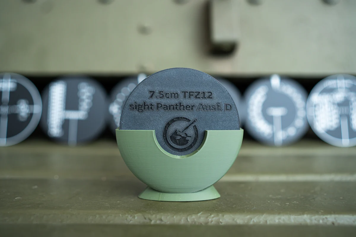 Coaster Set: WWII Tank Graticules - Image 8