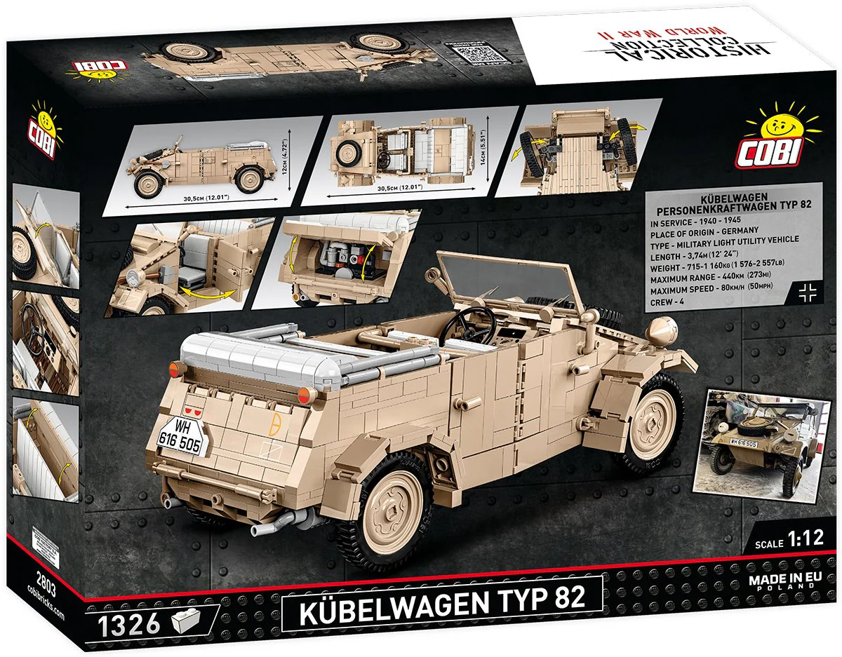 Cobi 1/12 Scale Kübelwagen Type 82 - Image 2