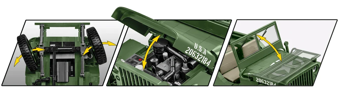 Cobi 1/12 Scale Willys MB - Image 5