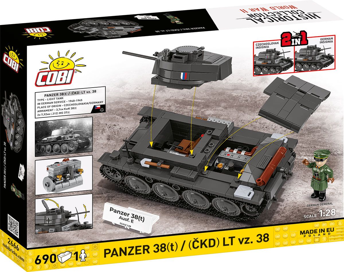 Cobi 1/28 Panzer 38T (CKD) LT VZ.38 - Image 2