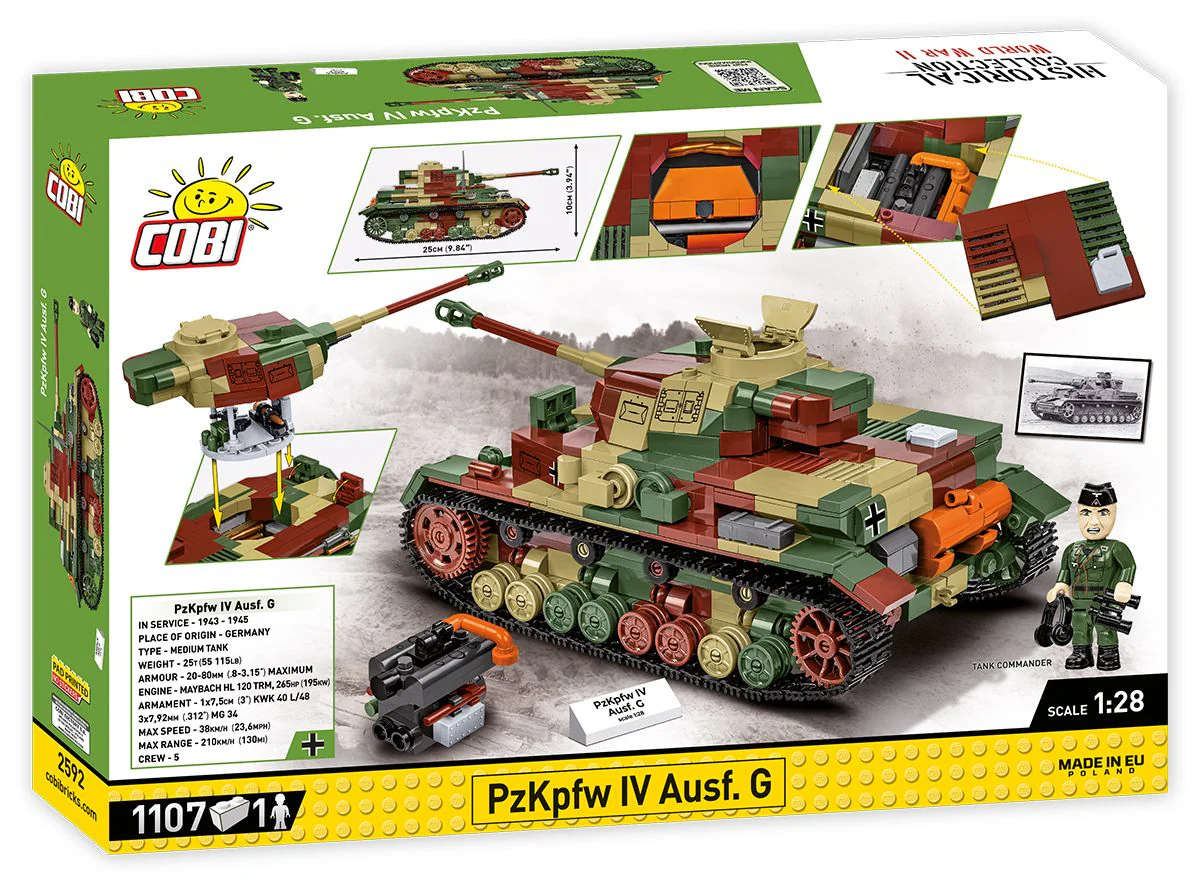 Cobi 1:28 Scale Panzer 4 Ausf G - Image 2