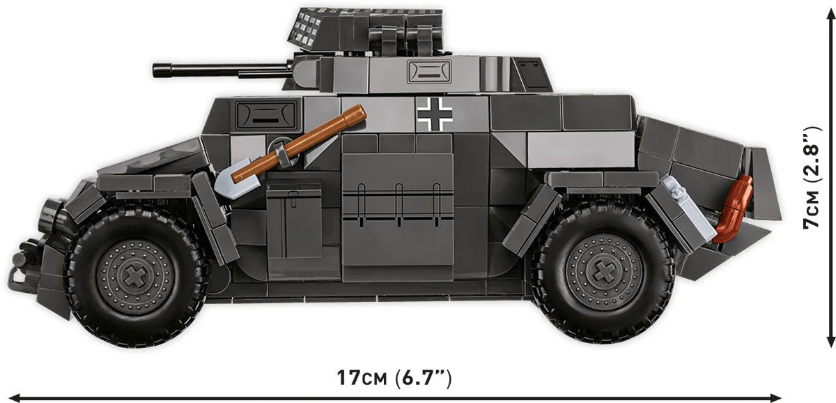 Cobi 1:28 Scale SD.Kfz. 222 - Image 4
