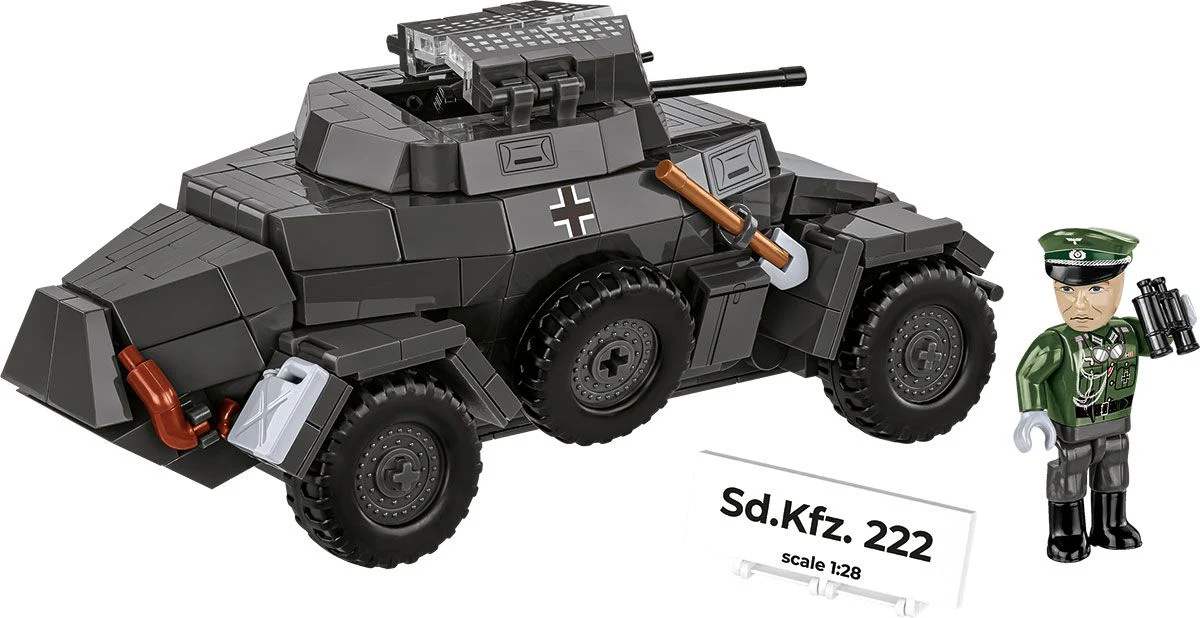 Cobi 1:28 Scale SD.Kfz. 222 - Image 8