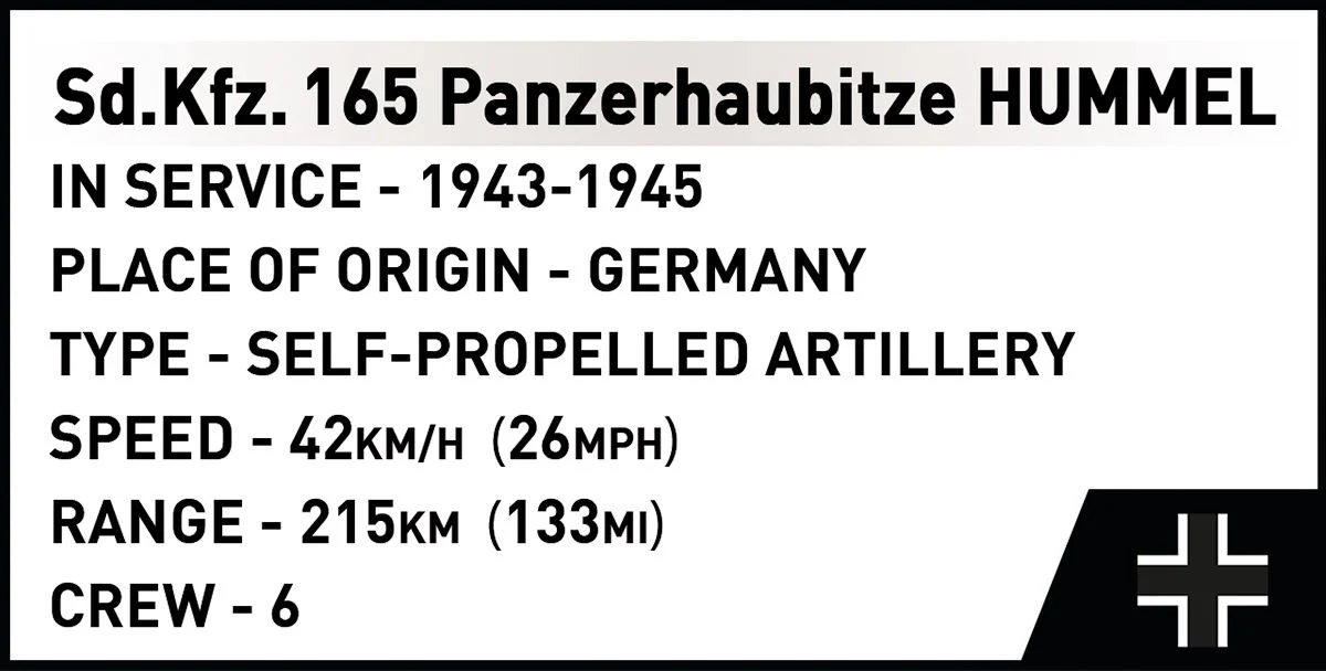 Cobi 1/28 SdKfz 165 Panzerhaubitze Hummel - Image 7