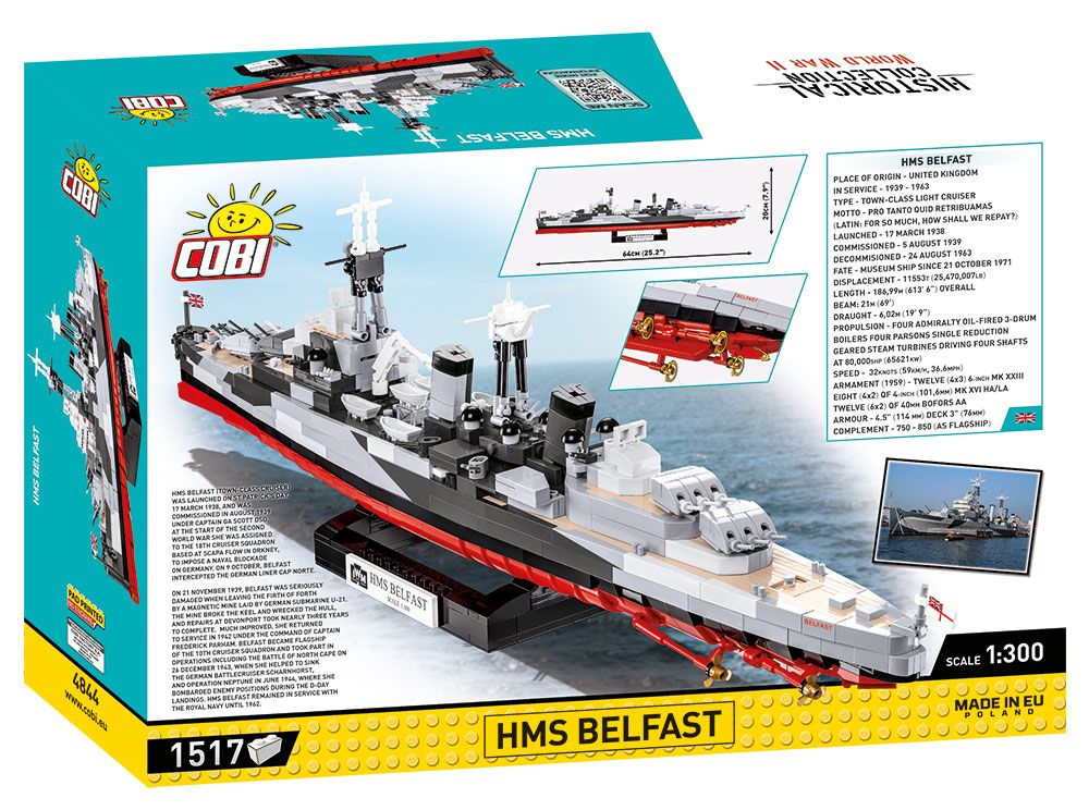 Cobi 1/300 Scale: HMS Belfast - Image 2