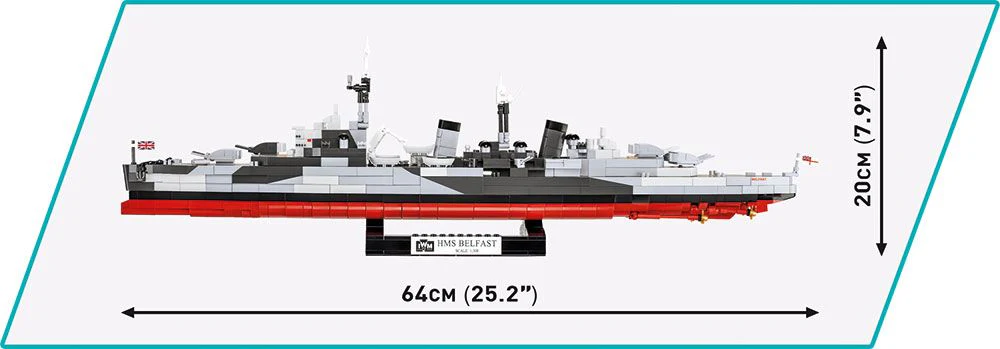 Cobi 1/300 Scale: HMS Belfast - Image 6