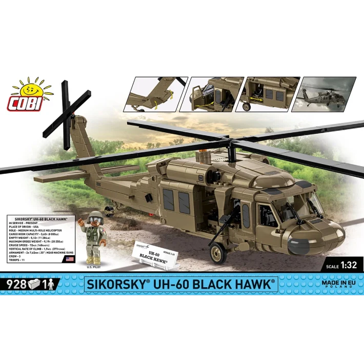 Cobi 1:32 Scale Sikorsky UH-60 Black Hawk - Image 2