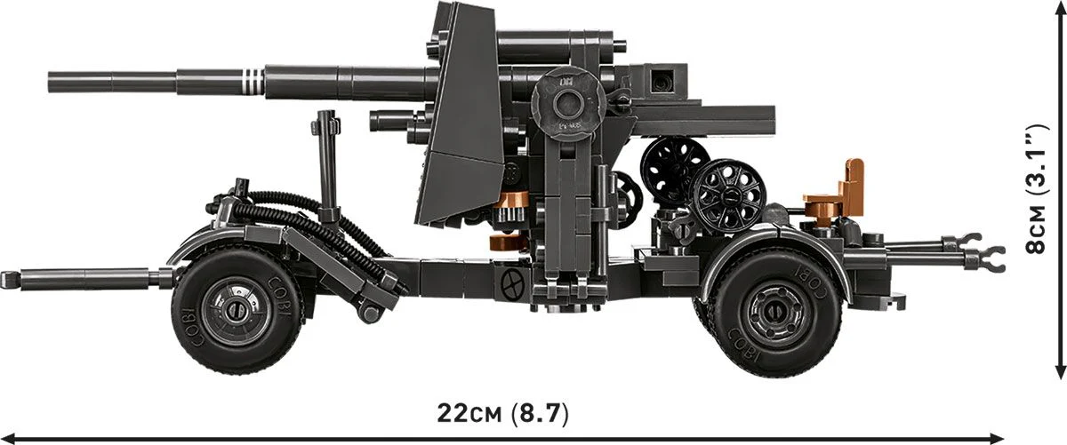 Cobi 1/35 8.8cm Flak 18 with Carrige - Image 4