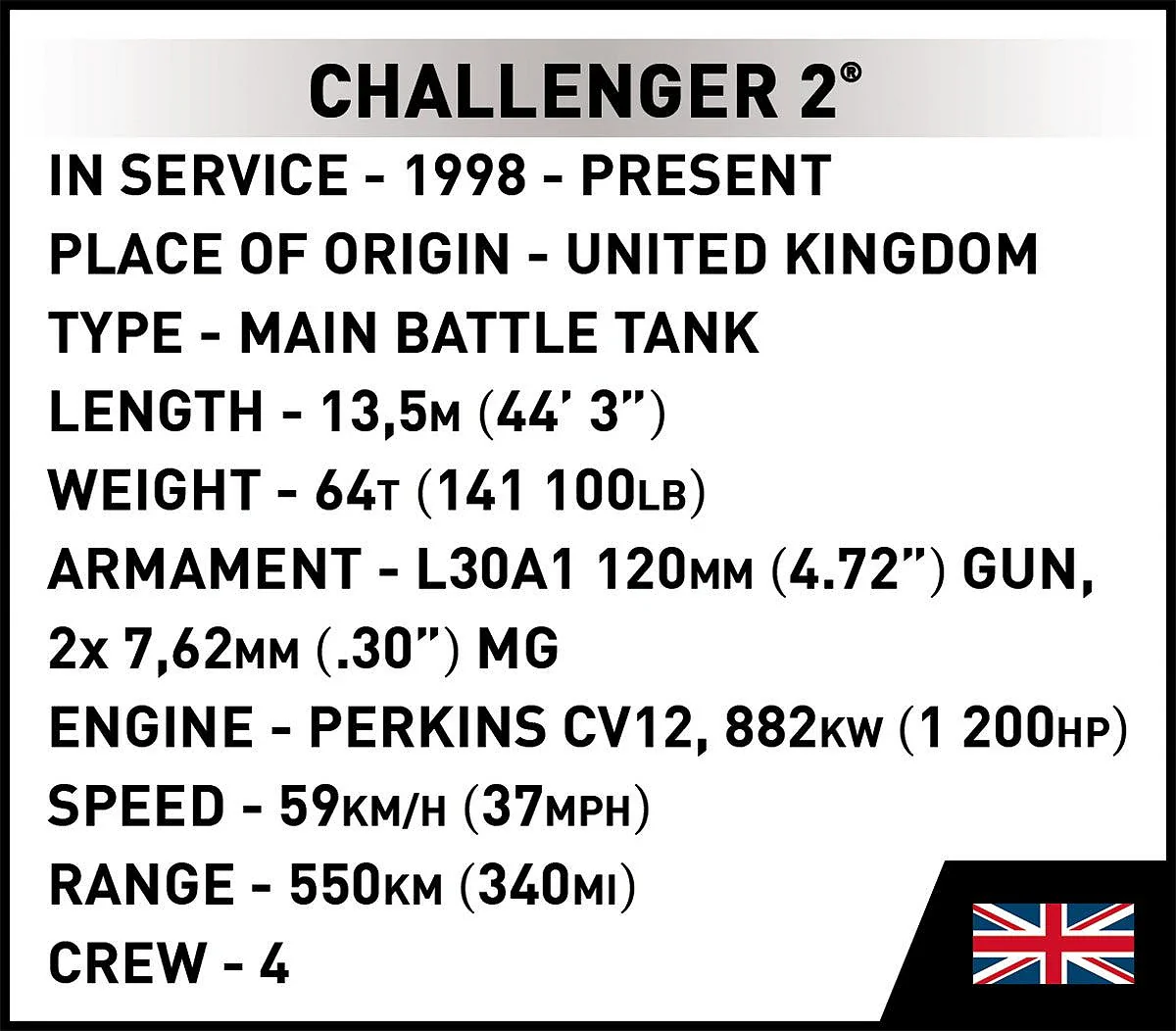 Cobi 1/35 Scale Challenger 2 Tank - Image 10