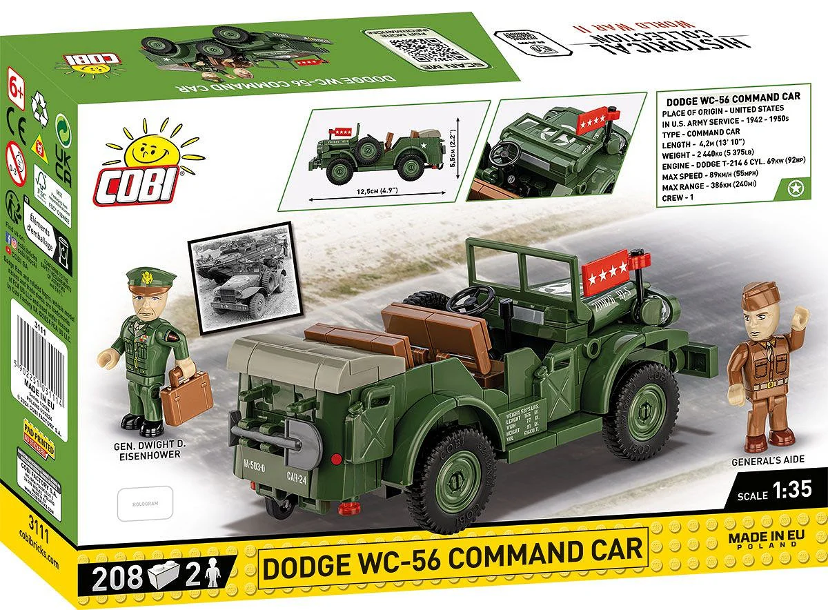 Cobi 1/35 Scale Dodge WC-56 Command Car - Image 2