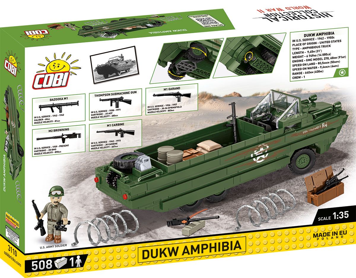 Cobi 1/35 Scale DUKW Amphibia - Image 2