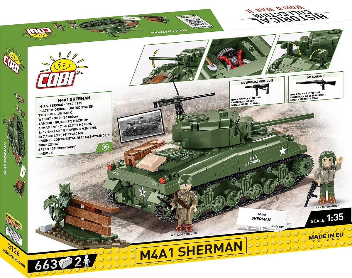 Cobi 1/35 Scale M4A1 Sherman - Image 2
