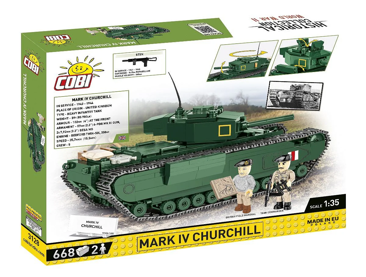 Cobi 1/35 Scale Mark IV Churchill - Image 2