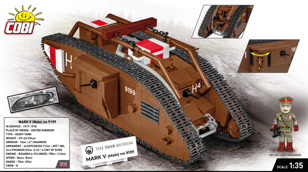 Cobi 1/35 Mark V (Male) - Image 3