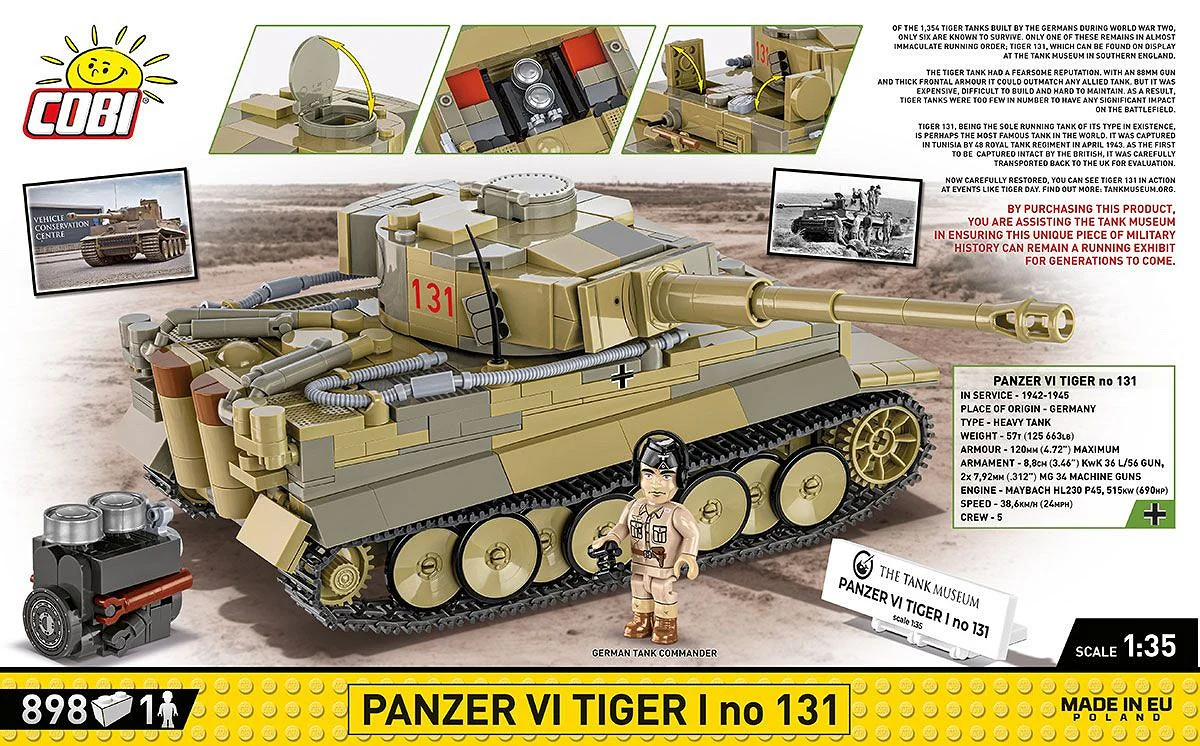 Cobi 1/35 Scale Tiger 131 - Image 2