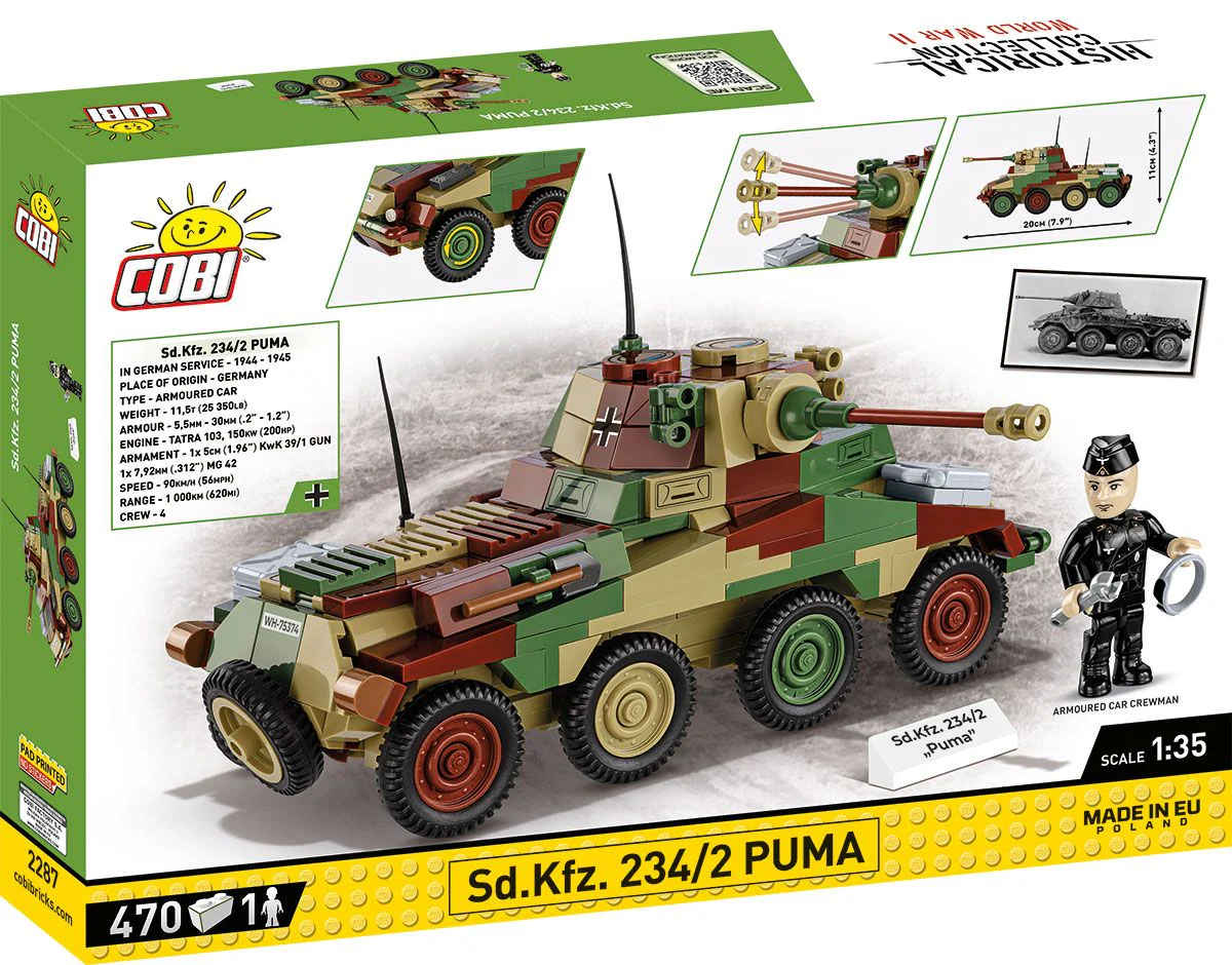 Cobi 1/35: Sd.Kfz. 234/2 Puma - Image 2