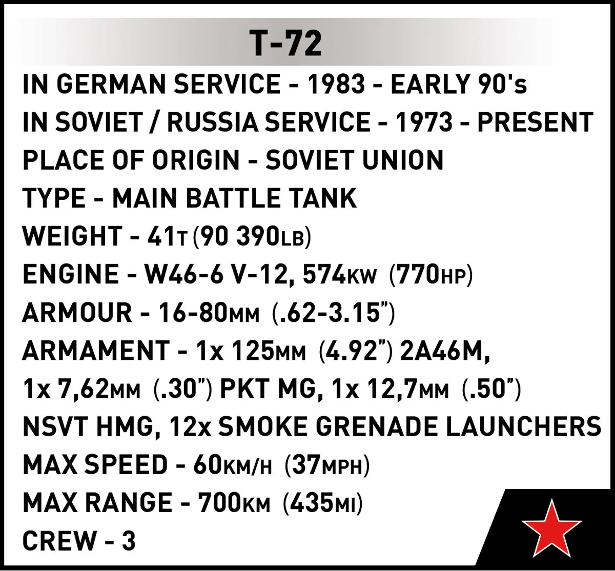 Cobi 1/35: T-72 East Germany / Soviet - Image 10