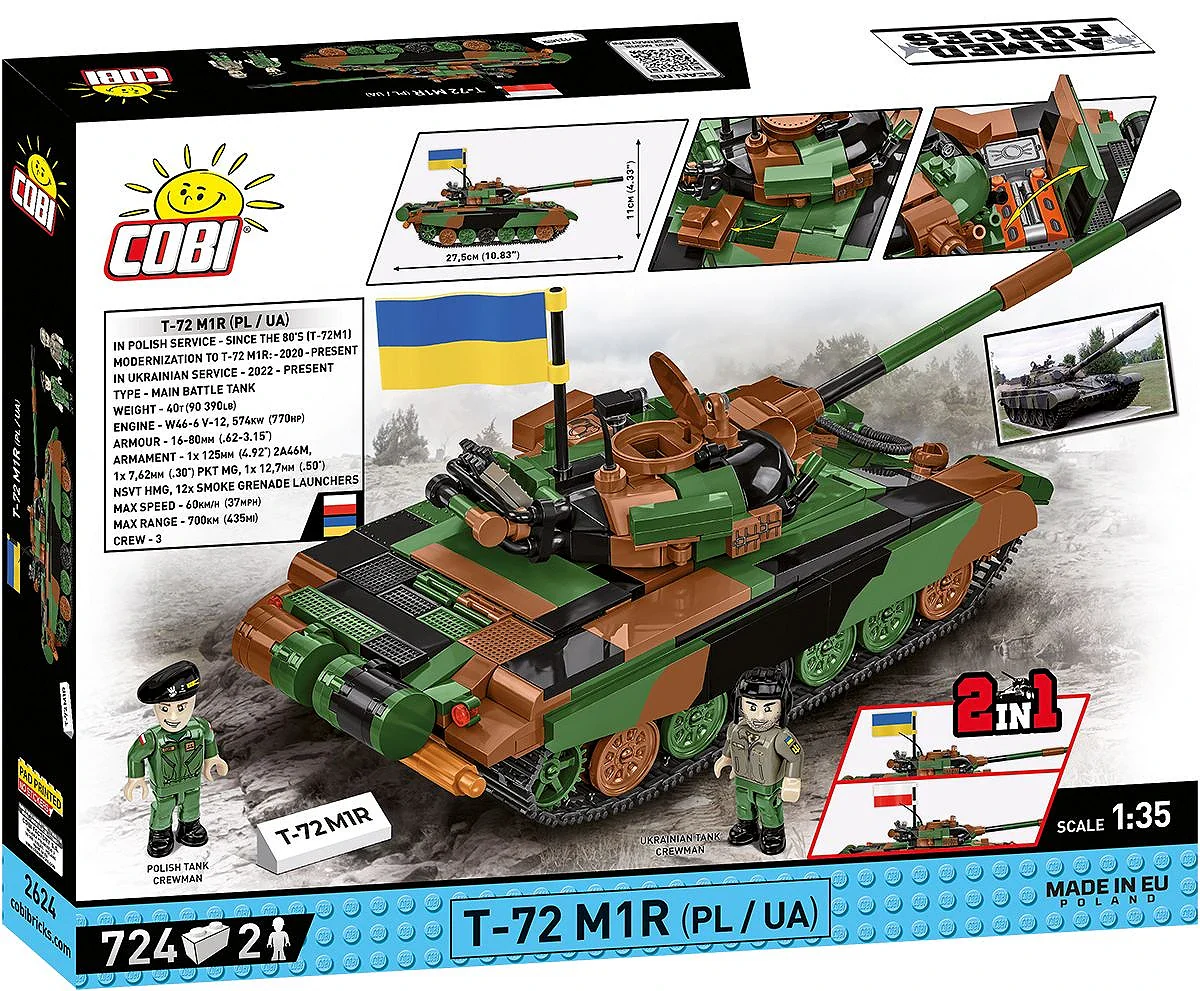 Cobi 1/35: T-72 M1R (PL/UA) - Image 2