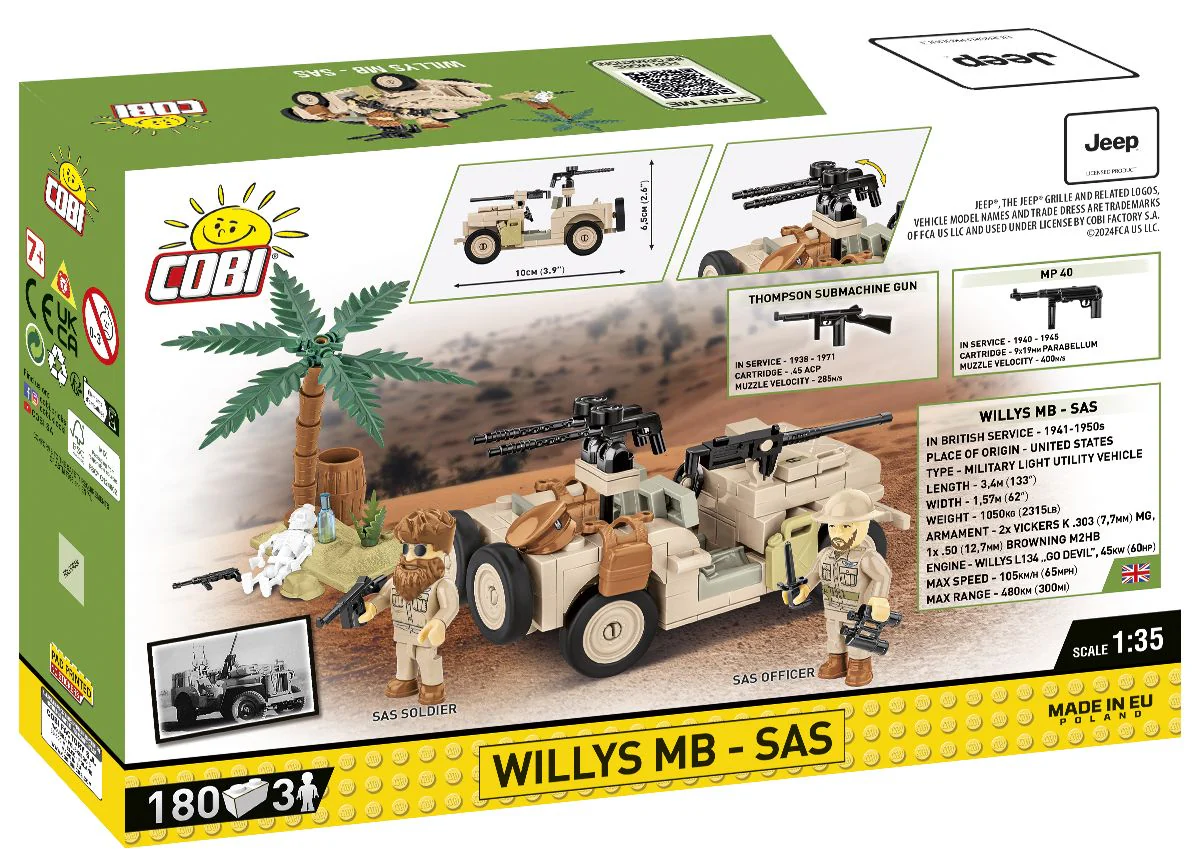 Cobi 1/35 Willys MB -SAS - Image 2