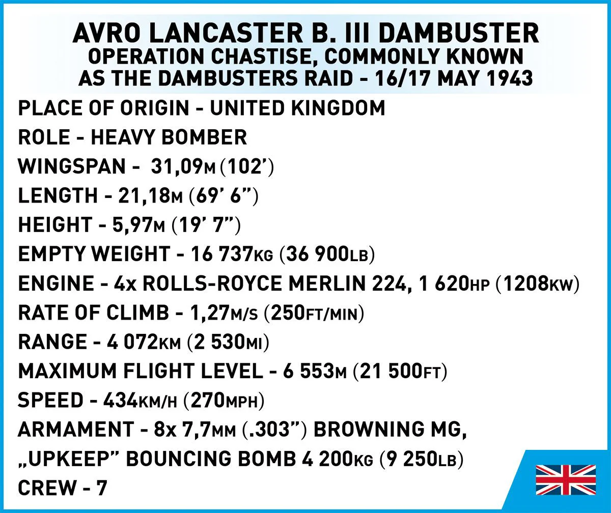 Cobi 1/48: Avro Lancaster B. III Dambuster - Executive Edition - Image 15