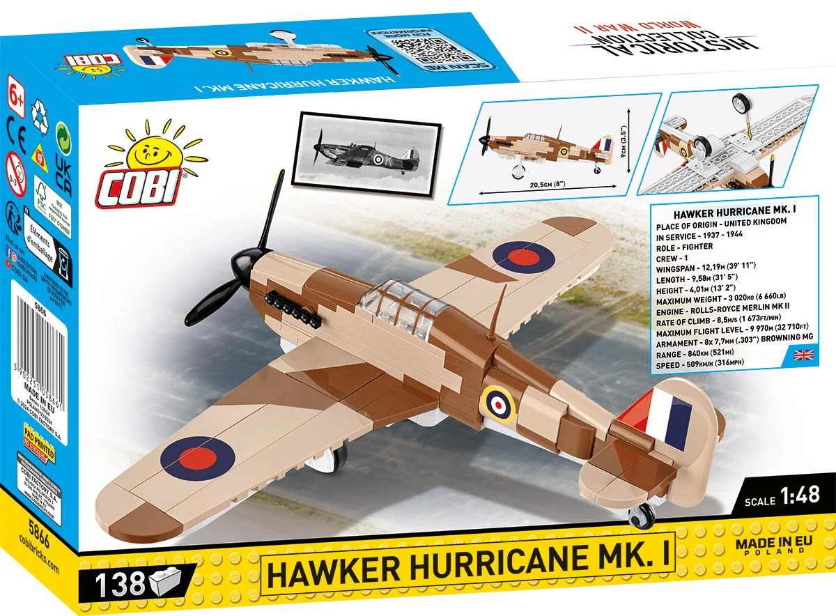 Cobi 1/48 Scale Hawker Hurricane Mk 1 - Image 2