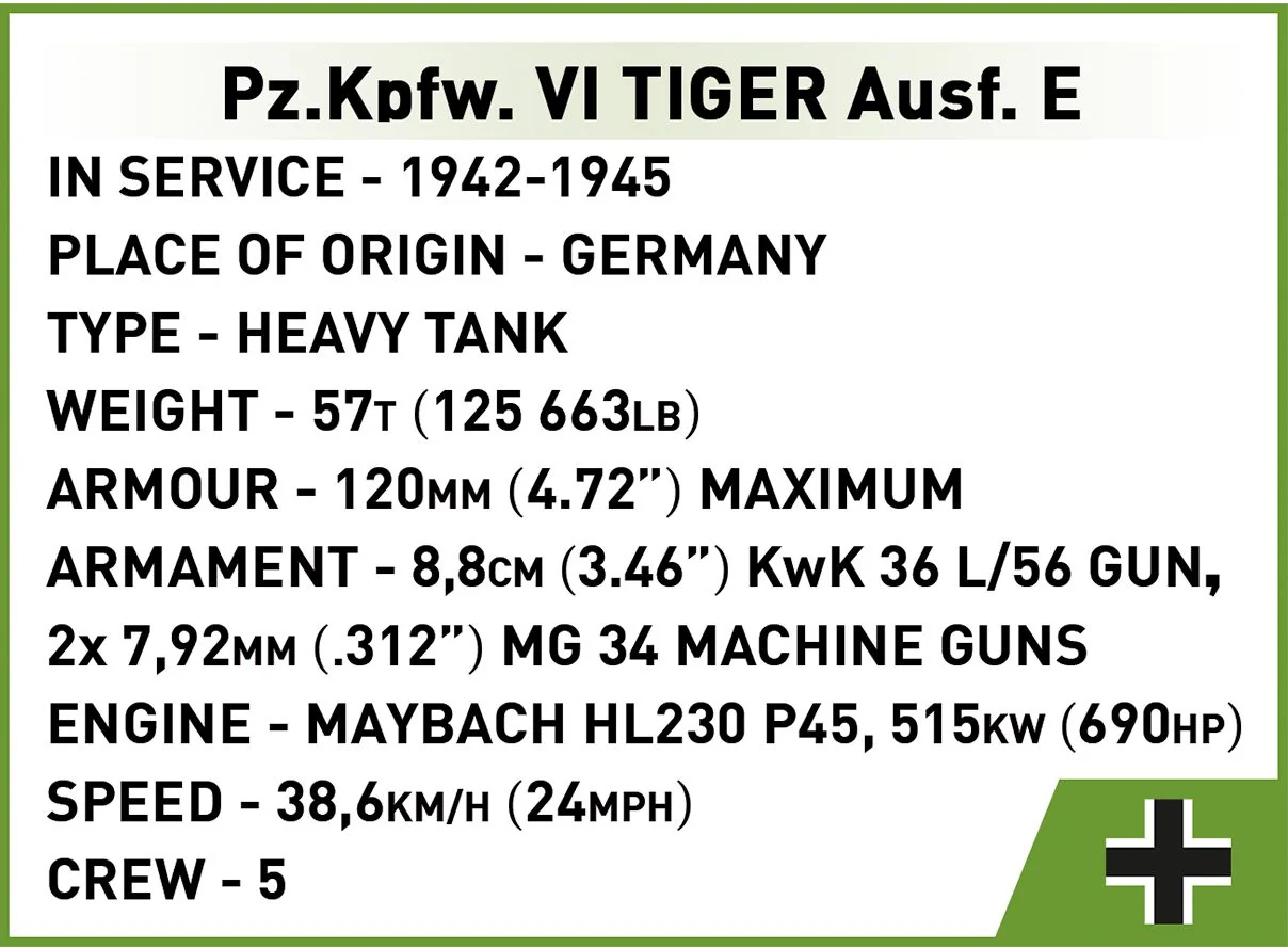Cobi 1/48 Tiger 1 "Musee des Blindes Saumur" - Image 8