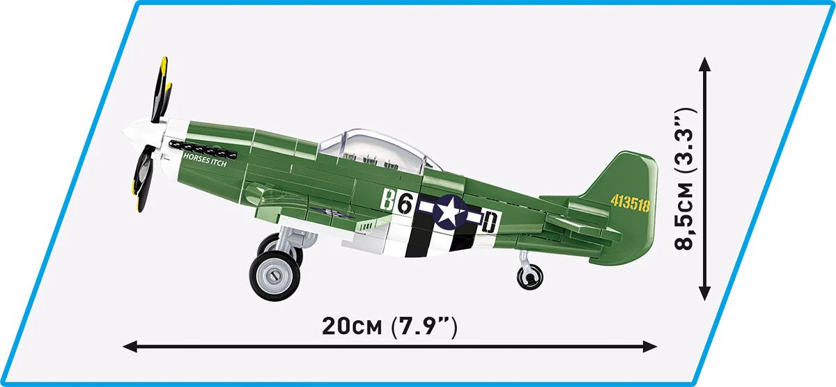 Cobi 1/48 WW2 Mustang P-51 - Image 6