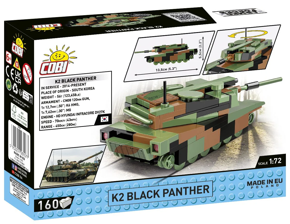 Cobi 1/72 K2 Black Panther - Image 2