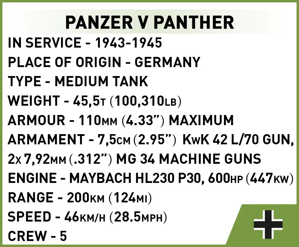 Cobi 1/72 Panzer V Panther - Image 7